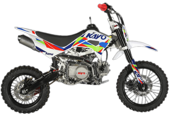 Питбайк KAYO MINI YX125EM 14/12 (механ. сцепл., эл. стартер) pitbikemarket.ru