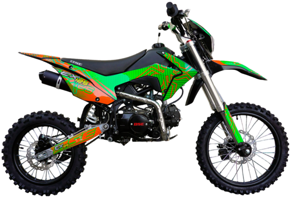 Питбайк BSE EX125 17/14 Green Orange Ant (020) pitbikemarket.ru