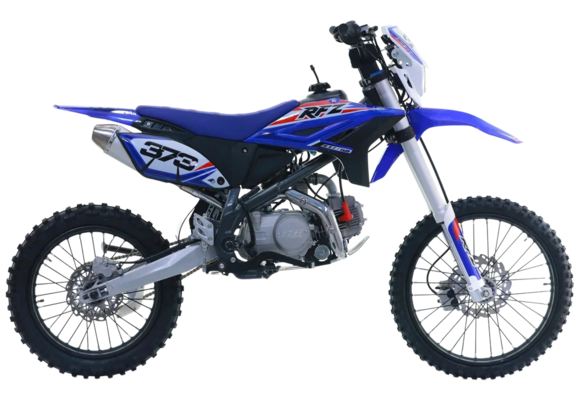 Питбайк Apollo RFZ Y 125LE, 19/16, 2024 г.в. синий (фара, электростартер) pitbikemarket.ru
