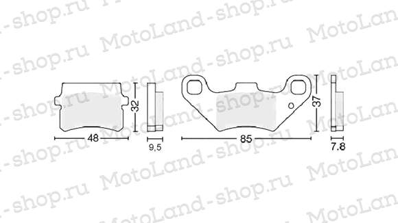 Колодки тормозные дисковые #5 pitbikemarket.ru