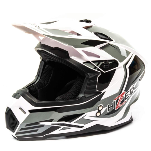 Шлем мото кроссовый HIZER J6801 №4 (M) white/gray pitbikemarket.ru