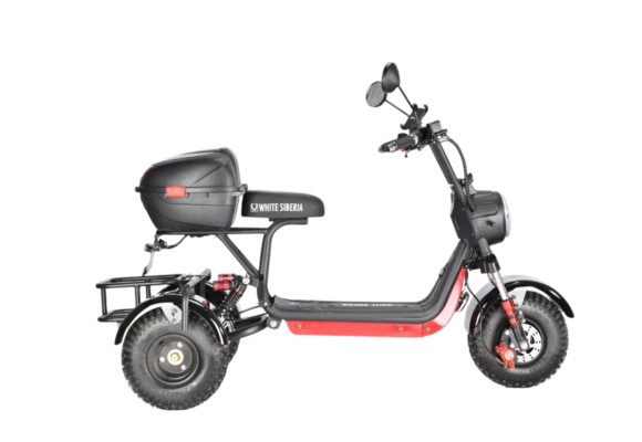 Электротрицикл WHITE SIBERIA TRIKE MINI BLACK 1500W pitbikemarket.ru