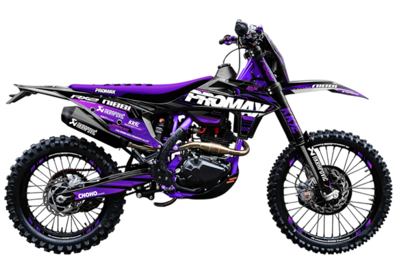 Кроссовый мотоцикл PROMAX RX2 YB300H (LX176FMN) (4 valves, 6 gears) Фиолетовый pitbikemarket.ru