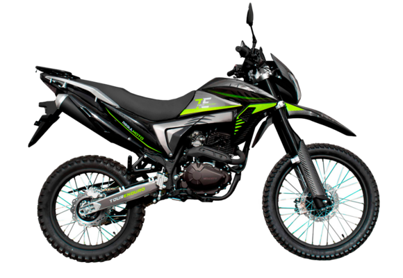 Мотоцикл Regulmoto TE (Tour Enduro) PR Черный/зеленый pitbikemarket.ru