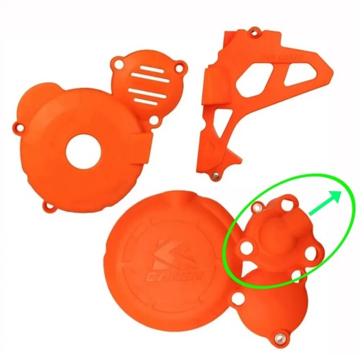 Крышки защитные на двигатель ZS NB300 (Оранжевые) pitbikemarket.ru